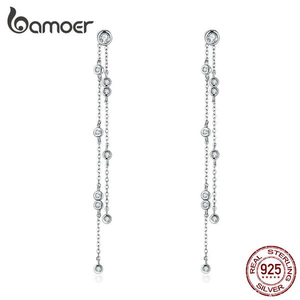 bamoer аутентичные 925 sterling silver длинные цепи падение серьги для женщин уха мотаться серебряные ювелирные изделия свадебные украшения, Golden;silver
bamoer аутентичные 925 sterling silver длинные цепи падение серьги для женщин уха мотаться серебряные ювелирные изделия свадебные украшения, Golden;silver
