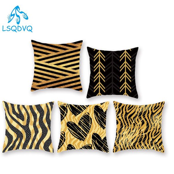 decorative throw pillows case 100% polyester black gold geoetric wave cushion cover for sofa home car bedroom 45x45cm
decorative throw pillows case 100% polyester black gold geoetric wave cushion cover for sofa home car bedroom 45x45cm