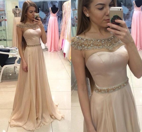 2019 new beaded collar summer prom dresses elegant blush pink sheer cap sleeves crystal beaded evening gowns pageant party dresses, Black
2019 new beaded collar summer prom dresses elegant blush pink sheer cap sleeves crystal beaded evening gowns pageant party dresses, Black