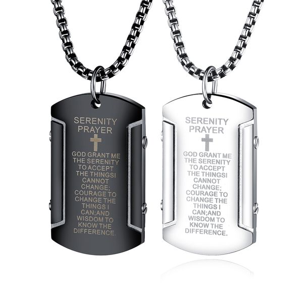 cool men stainless steel cross military card pendant necklace titanium steel pendants jewelry religious jewelry wholesale, Silver
cool men stainless steel cross military card pendant necklace titanium steel pendants jewelry religious jewelry wholesale, Silver