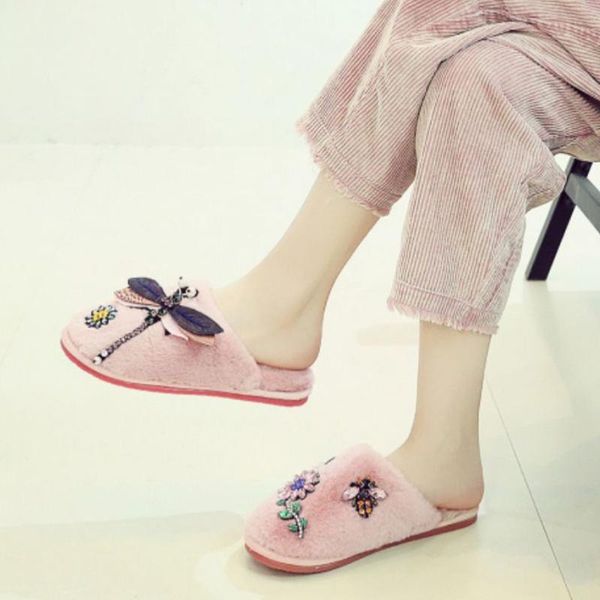 furry slippers women's shoes women's flat cotton shoes slippers winter thick bottom cute warm home ladies slippers#g3, Black
furry slippers women's shoes women's flat cotton shoes slippers winter thick bottom cute warm home ladies slippers#g3, Black