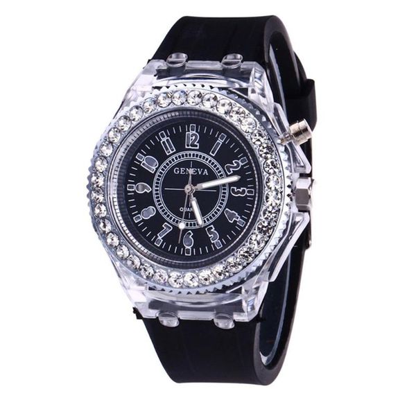 led flash luminous watch trends students lovers woman men's watches 11 color light wristwatch for dropshipping, Slivery;brown
led flash luminous watch trends students lovers woman men's watches 11 color light wristwatch for dropshipping, Slivery;brown