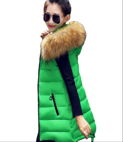 new arrival 2018 women winter vest women's long vest jacket sleeveless hooded down cotton slim waistcoat warm female, Black;white
new arrival 2018 women winter vest women's long vest jacket sleeveless hooded down cotton slim waistcoat warm female, Black;white