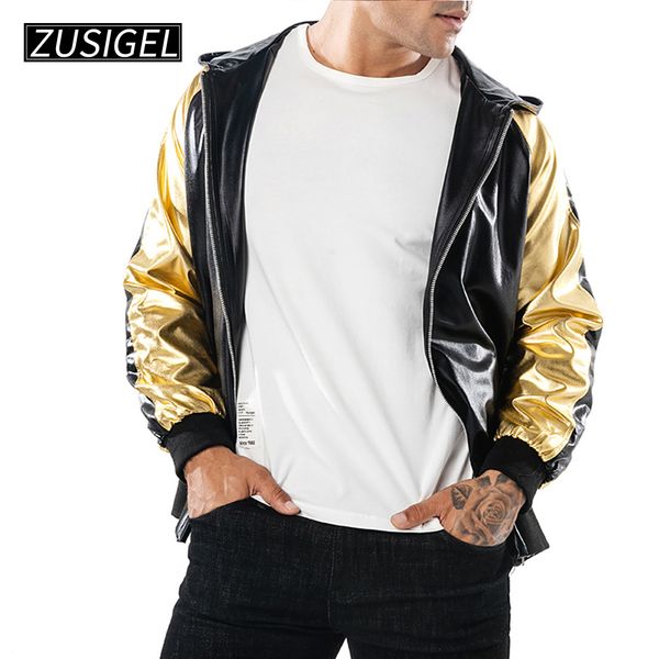 zusigel men's jacket gilding zipper cardigan flight hooded jacket coat sports outwear, Black;brown
zusigel men's jacket gilding zipper cardigan flight hooded jacket coat sports outwear, Black;brown