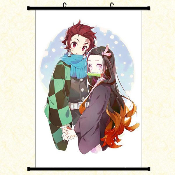 japanese anime demon slayer: kimetsu no yaiba kamado tanjirou kamado nezuko wall scroll poster wall hanging poster home decor
japanese anime demon slayer: kimetsu no yaiba kamado tanjirou kamado nezuko wall scroll poster wall hanging poster home decor