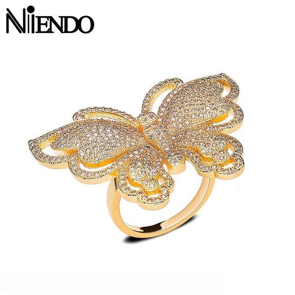 niendo fit wedding gifts women jewelry new cubic zirconia laying gold color butterfly insect rings girls fine rings r692, Golden;silver
niendo fit wedding gifts women jewelry new cubic zirconia laying gold color butterfly insect rings girls fine rings r692, Golden;silver