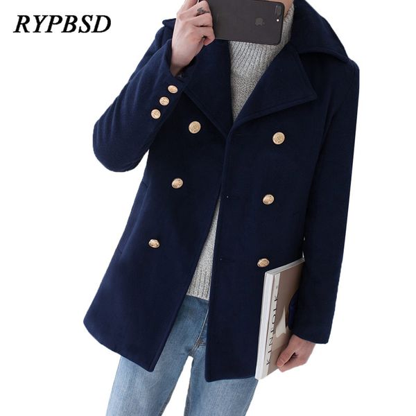 2019 autumn winter wool blend coat men blueturn-down collar business casual warm british double breasted wool coat men long 2xl, Black
2019 autumn winter wool blend coat men blueturn-down collar business casual warm british double breasted wool coat men long 2xl, Black
