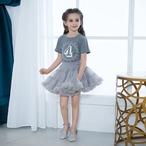 Tutu skirt hot sale new girls tutu tutu princess dress convex skirt fluffy mesh skirt