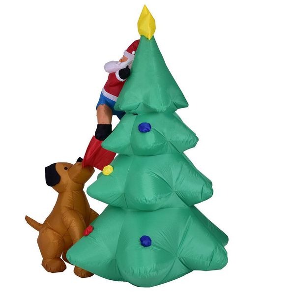 adeeing 6 foot funny inflatable santa claus climbing on christmas tree chased by dog
adeeing 6 foot funny inflatable santa claus climbing on christmas tree chased by dog