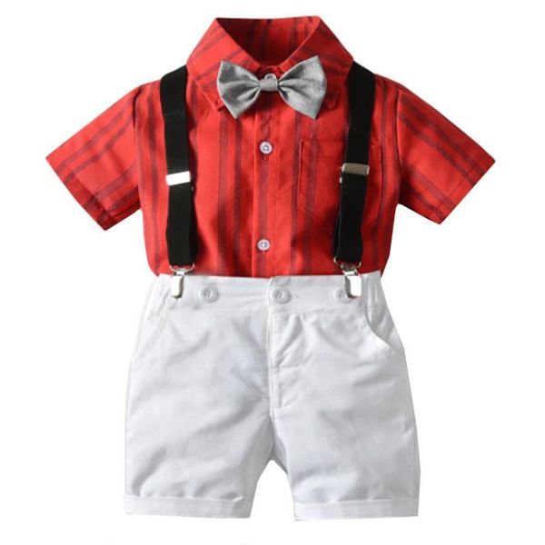 summer baby boy clothing set children's clothing 2pcs short sleeve t-shirt + suspenders gentleman suit kids party clothes, White
summer baby boy clothing set children's clothing 2pcs short sleeve t-shirt + suspenders gentleman suit kids party clothes, White