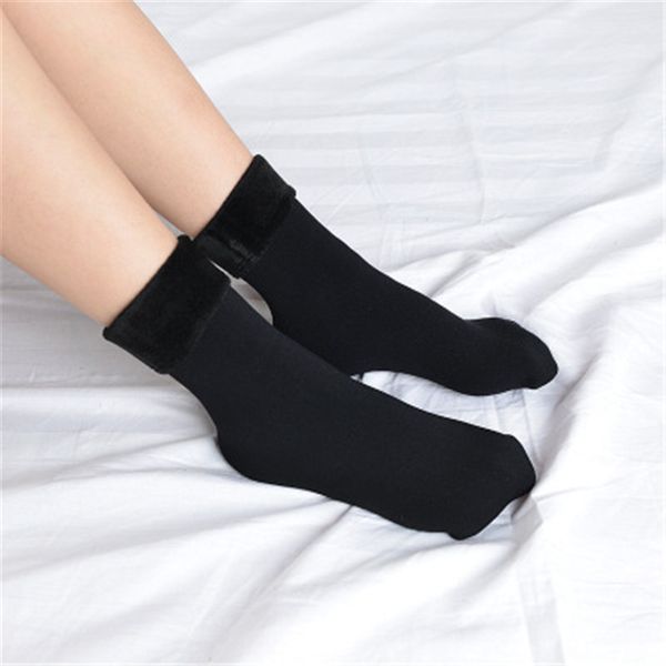1 pair winter snow sports warm women thick warm wool cashmere snow socks seamless velvet boots floor men socks, Black
1 pair winter snow sports warm women thick warm wool cashmere snow socks seamless velvet boots floor men socks, Black