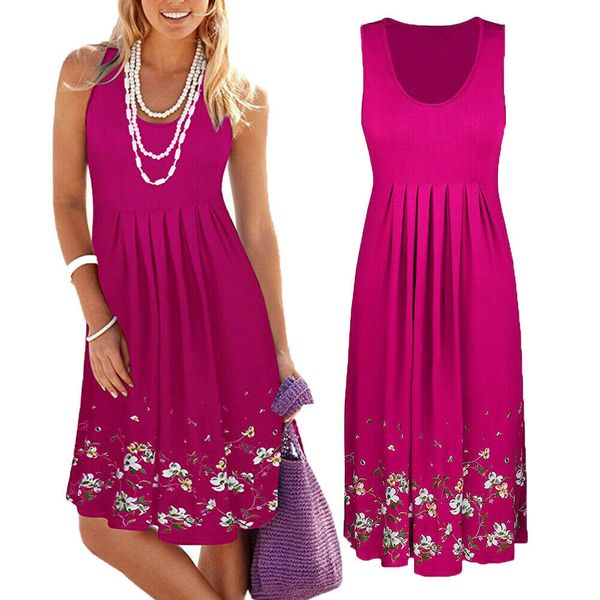 new women's floral bodycon high waist sleeveless sundress ladies summer casual loose short midi dress, Black;gray
new women's floral bodycon high waist sleeveless sundress ladies summer casual loose short midi dress, Black;gray