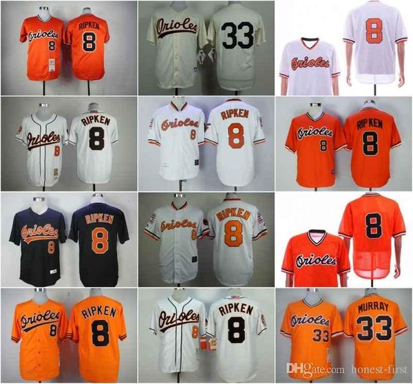 Cheap Baltimore 8 RIPKEN 33 MURRAY Black White Orange Retro Baseball News Shirt Stitched 
Cheap Baltimore 8 RIPKEN 33 MURRAY Black White Orange Retro Baseball News Shirt Stitched