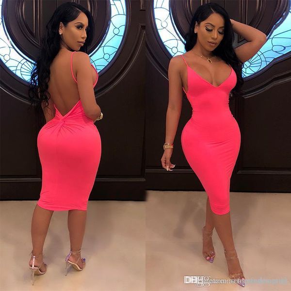 bodycon dresses v neck backless solid color summer female clothing night club casual apparel womens designer, Black;gray
bodycon dresses v neck backless solid color summer female clothing night club casual apparel womens designer, Black;gray