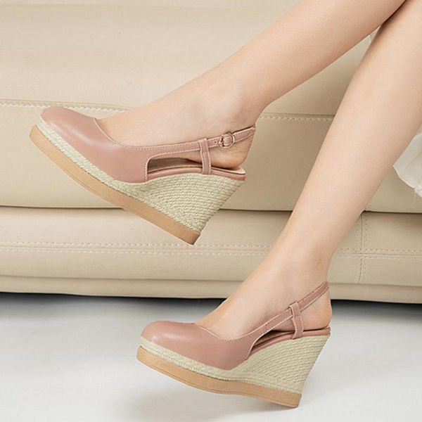 summer sandals new wedges shoes for women fashion women round toe non-slip sandals casual shoes buckle #g4, Black
summer sandals new wedges shoes for women fashion women round toe non-slip sandals casual shoes buckle #g4, Black