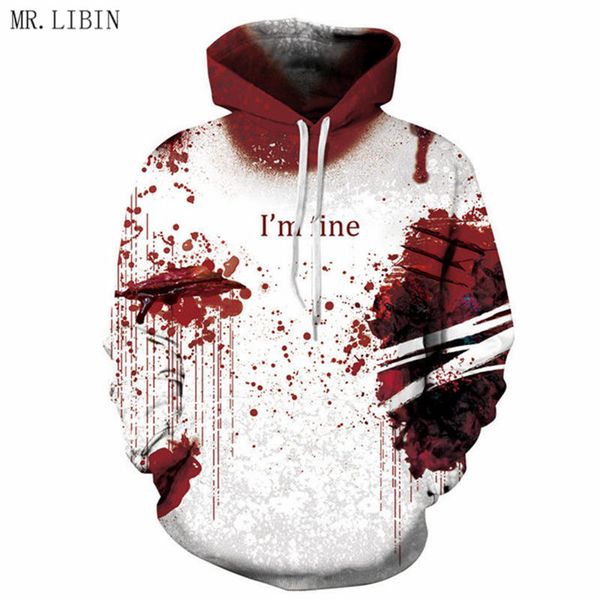 2019 men's hoodies 3d bloodstain print streetwear hip hop sweatshirt harajuku hoodie men couple pullover, Black
2019 men's hoodies 3d bloodstain print streetwear hip hop sweatshirt harajuku hoodie men couple pullover, Black