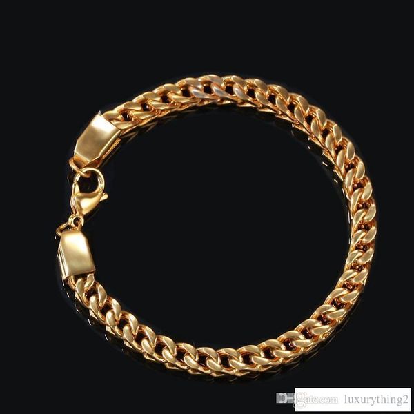 mens gold bracelets hip hop jeweley gold silver plated cuban link 316l stainless steel mens bracelets, Black
mens gold bracelets hip hop jeweley gold silver plated cuban link 316l stainless steel mens bracelets, Black