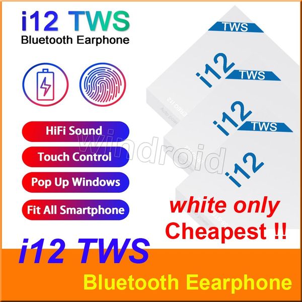 i12 tws bluetooth 5.0 wireless bluetooth headphones support pop up window earphones touch control wireless headset earbuds white
i12 tws bluetooth 5.0 wireless bluetooth headphones support pop up window earphones touch control wireless headset earbuds white
