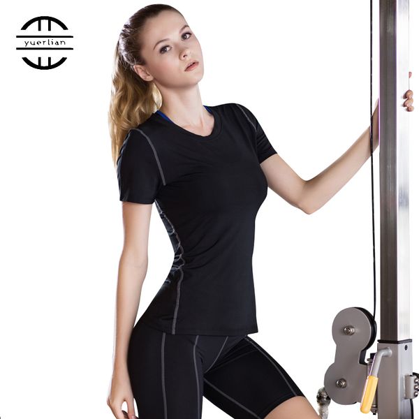 quick dry compression tights t-shirt women fitness training sports jersey running clothing yoga short sleeve t shirts, White;red
quick dry compression tights t-shirt women fitness training sports jersey running clothing yoga short sleeve t shirts, White;red