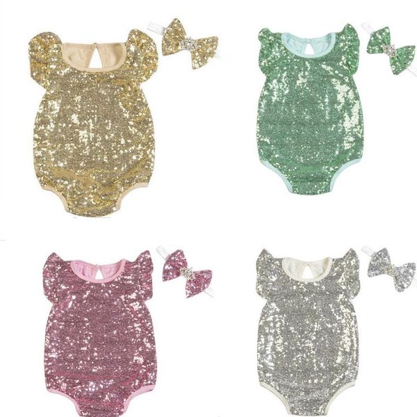 2019 ins baby girls sleeveless sequins romper set with headband infant one piece newborn jumpsuits onesies kids boutique clothing bodysuit, Blue
2019 ins baby girls sleeveless sequins romper set with headband infant one piece newborn jumpsuits onesies kids boutique clothing bodysuit, Blue