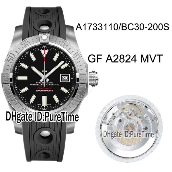 gf avenger ii seawolf ss a1733110/bc30-200s eta a2824 mens watch steel case black dial stick markers black rubber strap timezonewatch a19, Slivery;brown
gf avenger ii seawolf ss a1733110/bc30-200s eta a2824 mens watch steel case black dial stick markers black rubber strap timezonewatch a19, Slivery;brown