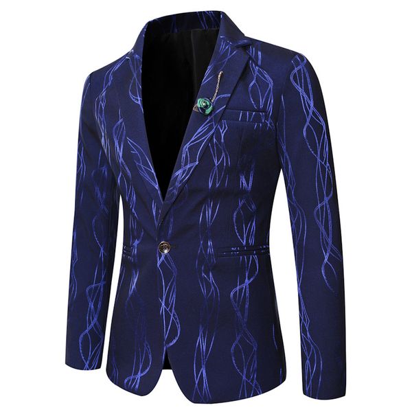 men's jackets men casual suit jacket fashion bright striped printed blazer slim fit business formal mens suits, Black;brown
men's jackets men casual suit jacket fashion bright striped printed blazer slim fit business formal mens suits, Black;brown