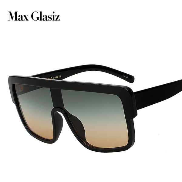 max glasiz new square brand sunglasses women gradient lense sun glasses for men oversized eyewear, White;black
max glasiz new square brand sunglasses women gradient lense sun glasses for men oversized eyewear, White;black
