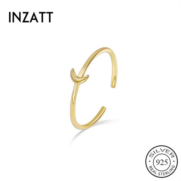inzareal 925% sterling silver minimalist moon adjustable ring for women party classic fine jewelry geometric cute accessories, Golden;silver
inzareal 925% sterling silver minimalist moon adjustable ring for women party classic fine jewelry geometric cute accessories, Golden;silver