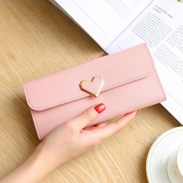2019 new fashion novelty lightweight trend heart-shaped wallet long multi-card multi-color mobile phone women's wallet, Red;black
2019 new fashion novelty lightweight trend heart-shaped wallet long multi-card multi-color mobile phone women's wallet, Red;black