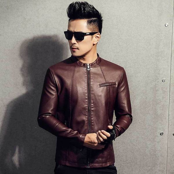 fall 2019 new motorcycle leather man contracted collar leisure leather jacket, Black
fall 2019 new motorcycle leather man contracted collar leisure leather jacket, Black
