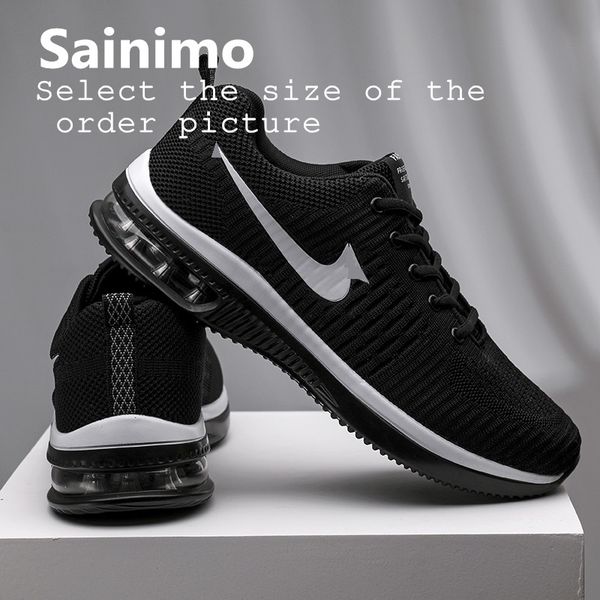 sainimo fashion light air cushion men sneakers shoes men shoes casual lover chaussure homme zapatillas hombre, Black
sainimo fashion light air cushion men sneakers shoes men shoes casual lover chaussure homme zapatillas hombre, Black