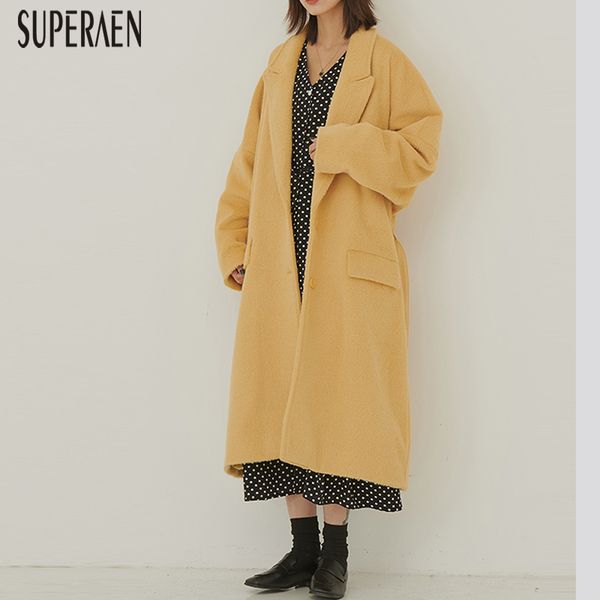 superaen fashion woolen coat female 2019 autumn and winter new korean style wild women woolen coat single breasted women clothes, Black
superaen fashion woolen coat female 2019 autumn and winter new korean style wild women woolen coat single breasted women clothes, Black