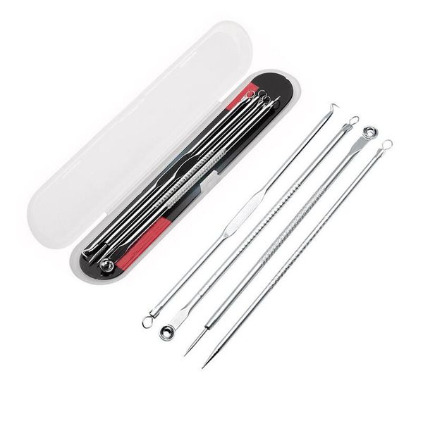 4pcs/set blackhead remover comedone acne pimple belmish extractor vacuum blackhead tool spoon for face skin care
4pcs/set blackhead remover comedone acne pimple belmish extractor vacuum blackhead tool spoon for face skin care