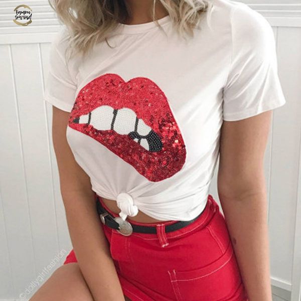 2019 summer explosion women t shirt slim biting pattern shirts comfortable neck pure white female plus size
2019 summer explosion women t shirt slim biting pattern shirts comfortable neck pure white female plus size