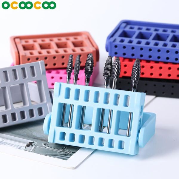 nail art equipment 1pcs 16 holes drill bit display shelf acrylic adjustable grinding head holder storage box manicure accessory, Silver
nail art equipment 1pcs 16 holes drill bit display shelf acrylic adjustable grinding head holder storage box manicure accessory, Silver