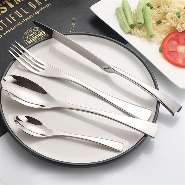 4pcs cutlery set stainless steel tableware set cutlery shiny silver knife fork spoon western flatware wholesale
4pcs cutlery set stainless steel tableware set cutlery shiny silver knife fork spoon western flatware wholesale