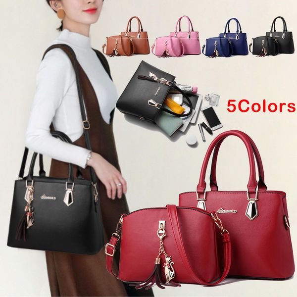 2pcs woman bag set fashion female purse and handbag 5 color two-piece leather shoulder bags tote messenger bag coin purse flap
2pcs woman bag set fashion female purse and handbag 5 color two-piece leather shoulder bags tote messenger bag coin purse flap