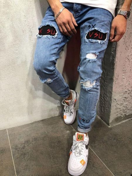 hole jeans summer spring skinny embroidery letter blue pencil pants hiphop street jeans mens designer washed
hole jeans summer spring skinny embroidery letter blue pencil pants hiphop street jeans mens designer washed