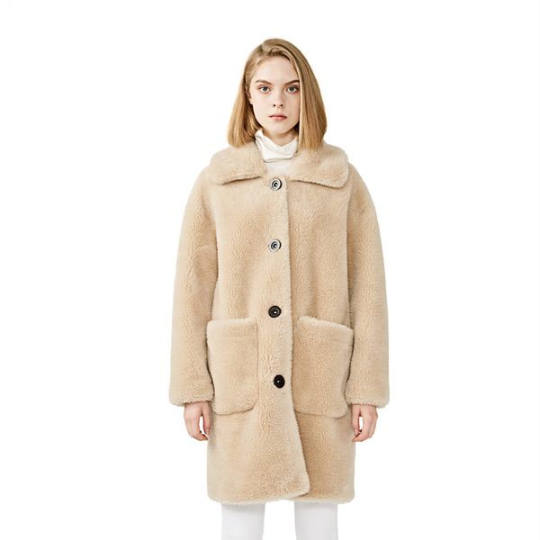 maomaofur 100% натуральная шуба овец женщины новая мода теплый толстый длинный стиль верхняя одежда меха дамы настоящее шерстяное пальто, Black
maomaofur 100% натуральная шуба овец женщины новая мода теплый толстый длинный стиль верхняя одежда меха дамы настоящее шерстяное пальто, Black