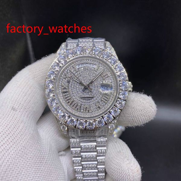 prong set diamond men's watch diamond watches automatic iced silver case with diamond face 43mm diamonds roman numer, Slivery;brown
prong set diamond men's watch diamond watches automatic iced silver case with diamond face 43mm diamonds roman numer, Slivery;brown