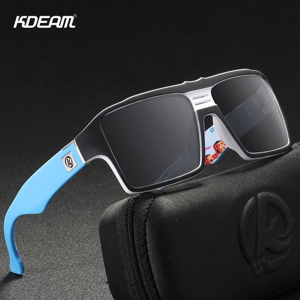 kdeam youthful spirit polarized sunglasses men keyhole bridge 6-base coated sun glasses square twin-logo design kd365, White;black
kdeam youthful spirit polarized sunglasses men keyhole bridge 6-base coated sun glasses square twin-logo design kd365, White;black
