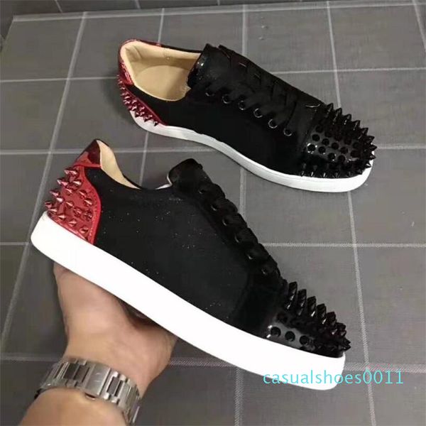 with box designer sneakers low cut spikes flats shoes red bottom for men and women leather sneakers party designer shoes 11c, Black
with box designer sneakers low cut spikes flats shoes red bottom for men and women leather sneakers party designer shoes 11c, Black
