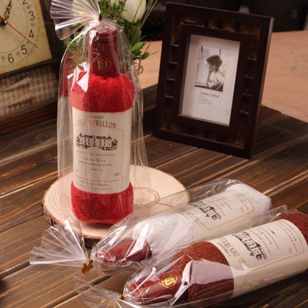 1 pcs creative wine bottle shaped towel gift opp bags present box single wine bottle cotton towel birthday gift
1 pcs creative wine bottle shaped towel gift opp bags present box single wine bottle cotton towel birthday gift