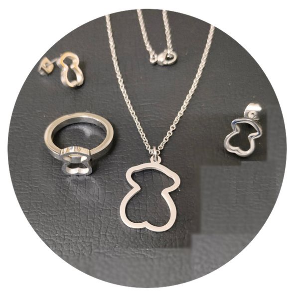 silver color earring bear animal jewelry set charm number pendant necklace cat pet earings for women party jewelry
silver color earring bear animal jewelry set charm number pendant necklace cat pet earings for women party jewelry