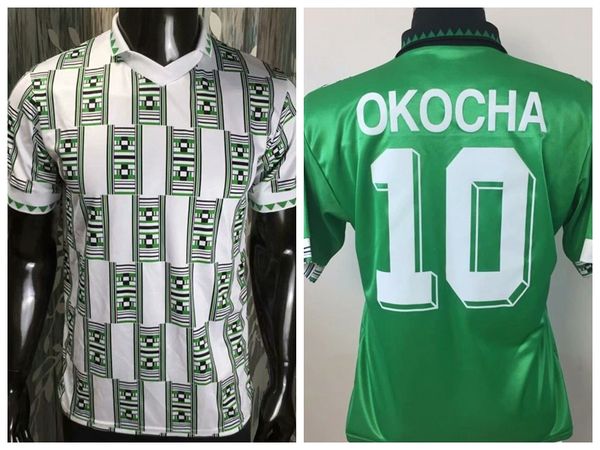 1994 nigeria retro soccer jersey okocha 94 home away football shirt s-2xl, Black;yellow
1994 nigeria retro soccer jersey okocha 94 home away football shirt s-2xl, Black;yellow