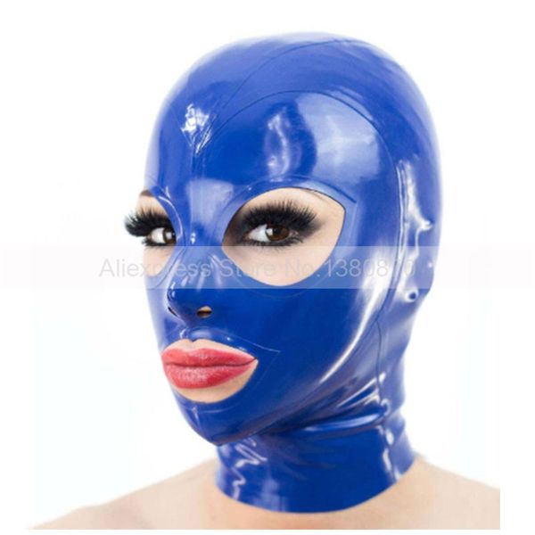 dark blue latex hoods handmade rubber mask hood club party headwear s-lm235, Silver
dark blue latex hoods handmade rubber mask hood club party headwear s-lm235, Silver
