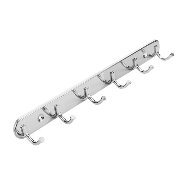 6 hooks stainless steel wall mounted rack hanger clothes robe hook key coat holder hat hanger wall towel rack #15t
6 hooks stainless steel wall mounted rack hanger clothes robe hook key coat holder hat hanger wall towel rack #15t