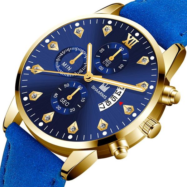 men leather watch shaarms 2019 fashion diamond decoration calendar wristwatch mens analog quartz watches casua sports clock, Slivery;brown
men leather watch shaarms 2019 fashion diamond decoration calendar wristwatch mens analog quartz watches casua sports clock, Slivery;brown