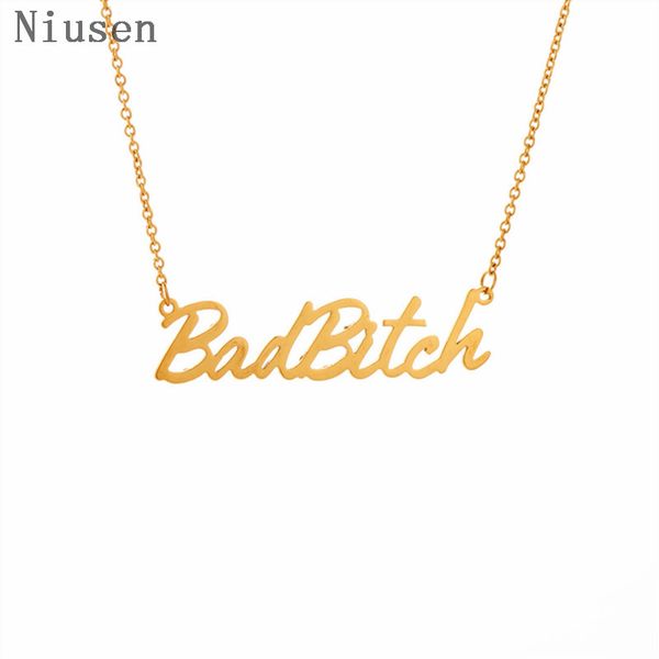 заявление горячих продавая письмо badbitch ожерелья 1pcs ожерелья золото / серебро ювелирных изделий для женщин девушки bijoux femme, Silver
заявление горячих продавая письмо badbitch ожерелья 1pcs ожерелья золото / серебро ювелирных изделий для женщин девушки bijoux femme, Silver