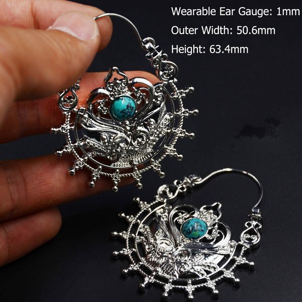 showlove-2pcs brass stone banded ear weights hoop earring ear gauge expander plugs body piercing jewelry tribal new style 1mm, Slivery;golden
showlove-2pcs brass stone banded ear weights hoop earring ear gauge expander plugs body piercing jewelry tribal new style 1mm, Slivery;golden